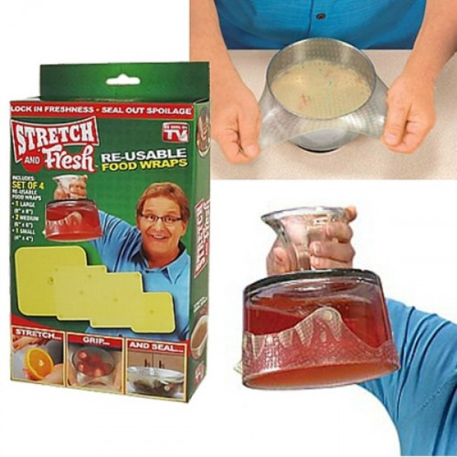 Силиконовые крышки плёнки "Stretch and Fresh" Силиконовые крышки плёнки "Stretch and Fresh"